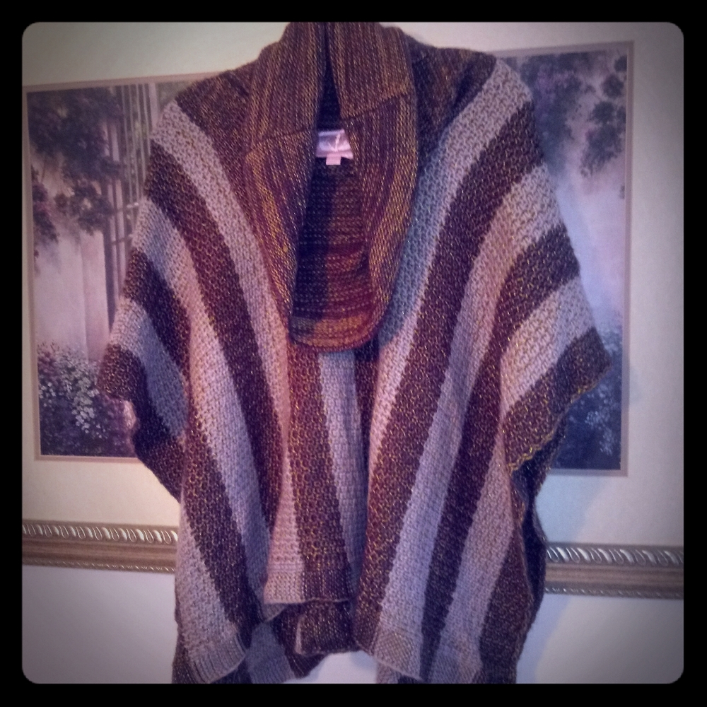 Warm Cowl Neck Poncho